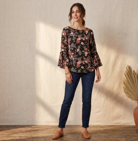 Bluze - Bluza GEORGE, romantica, maneci clopot, L