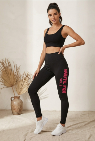 Colanti - Colanti High Waist Leggings Black, WHITE FOX, S