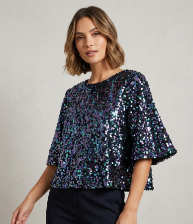 Bluze - Bluza PRIMARK cu paiete irizate, marime L