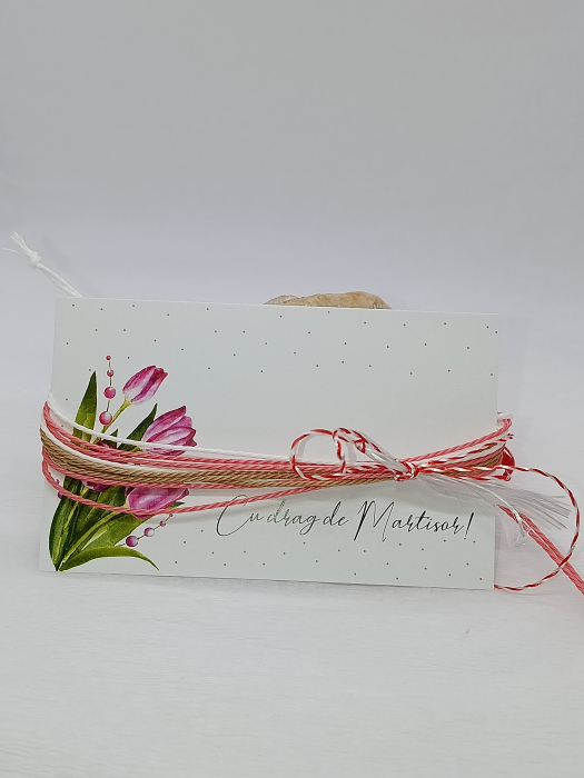 Brățări Mărțișor Șnur Cerat „Rază de Cireș” Handmade [3]