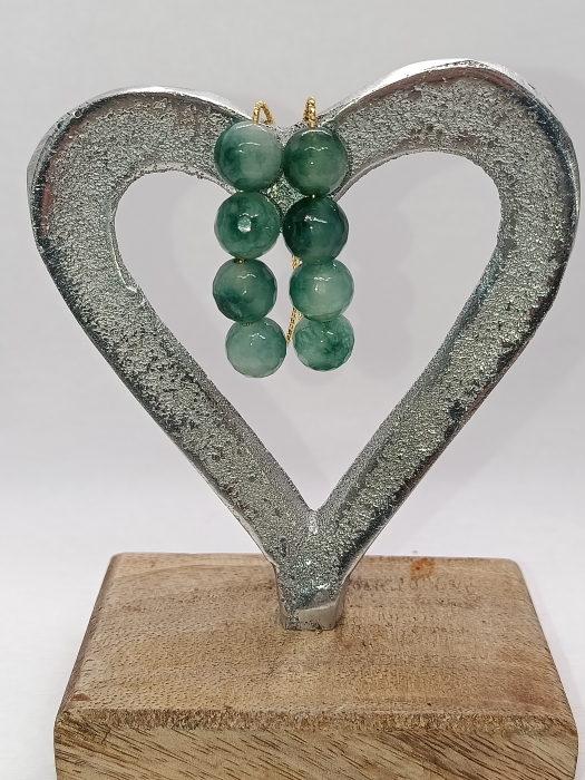 cercei handmade agat verde [3]