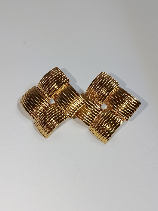 Cercei aurii din inox Raze de Romb cercei hipoalergenici [4]