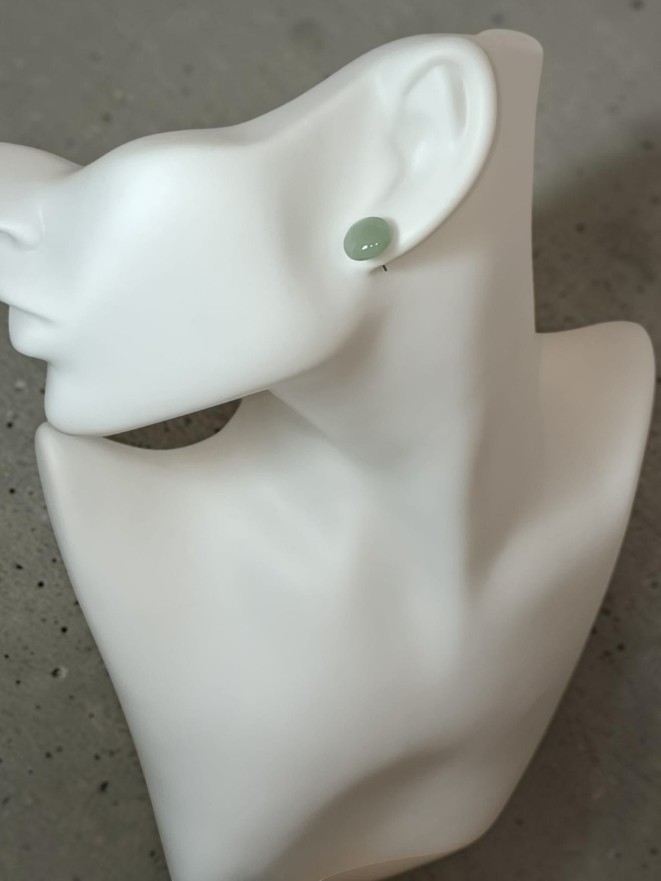 Cercei Din Inox Argintiu Cu Aventurin Verde, Handmade,"Roua Dimineții" [4]