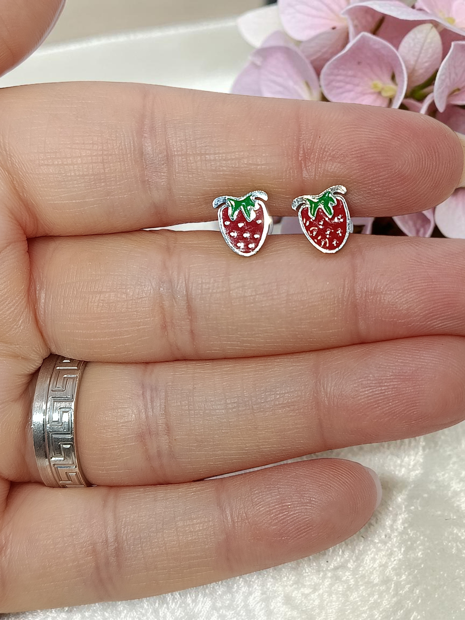 Cercei Din Inox Model Căpșună „Sweet Strawberry” [4]