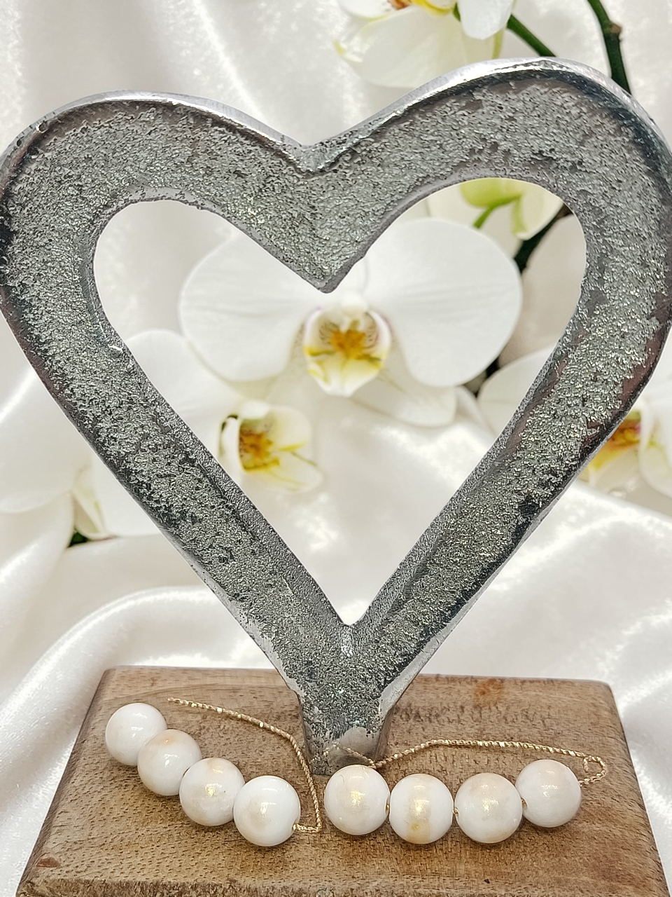 Cercei  Jad Alb – Sârmă Hipoalergenică Aurie, "Șoapta luminii" [2]