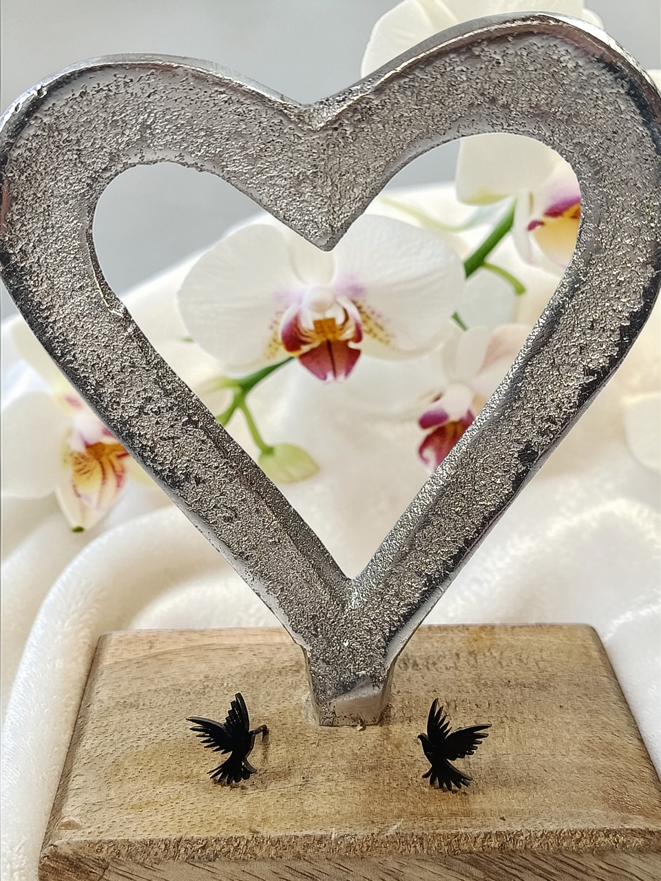 Cercei Din Inox Placat În Formă de Pasăre "Suflet Liber" [2]