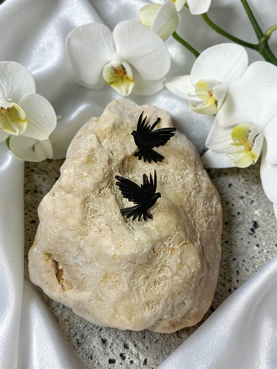 Cercei Din Inox Placat În Formă de Pasăre "Suflet Liber" [3]