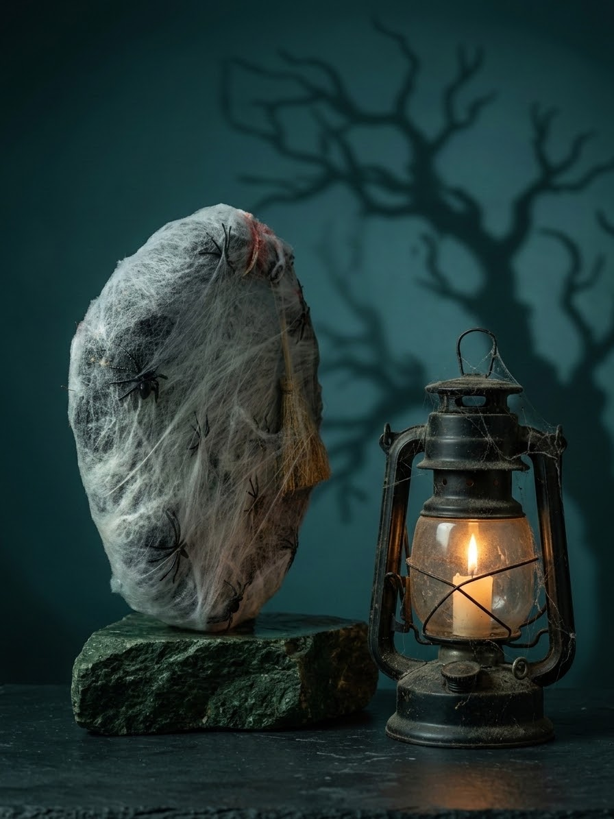 Coroniță Halloween Handmade "Pânza Blestemată a Nopții" [2]
