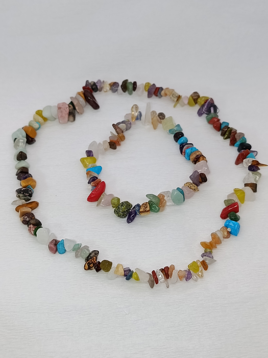 Set pietre mix semiprețioase,brățară și colier -Magia Culorilor [2]
