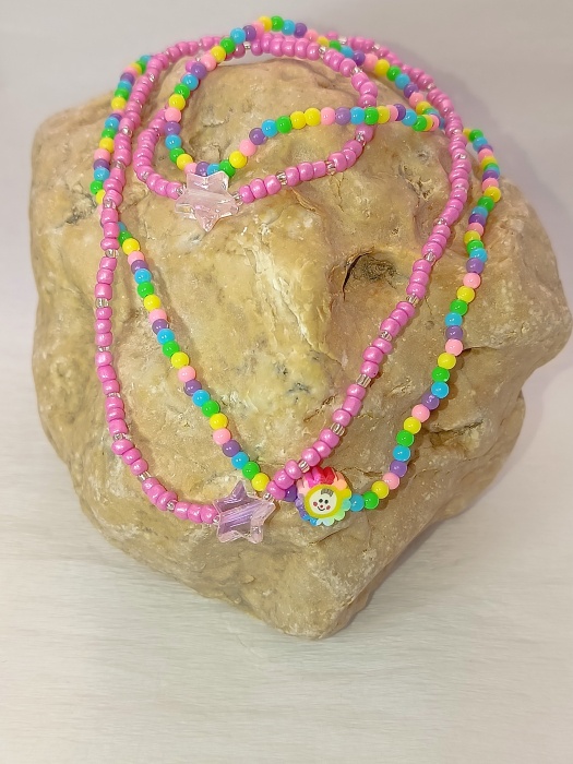 Seturi bijuterii copii cu mărgele de nisip - Magia Culorilor și Zâmbetul Florii [2]