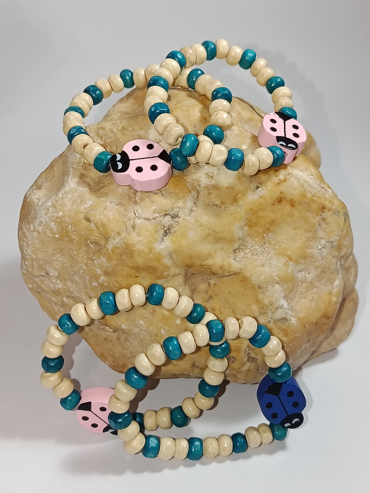 Promotie 3-5 bratari colorate de lemn [4]