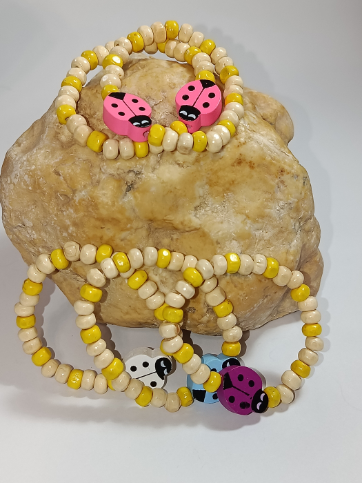 Promotie 3-5 bratari colorate de lemn [5]