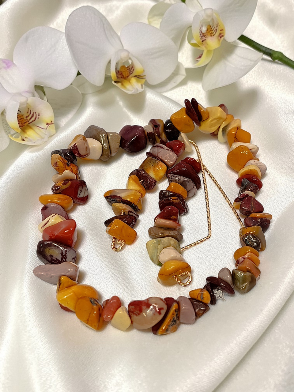 Set Hipoalergenic Piatră Mookait – Brățară Și Cercei  – „Armonia Toamnei” [3]