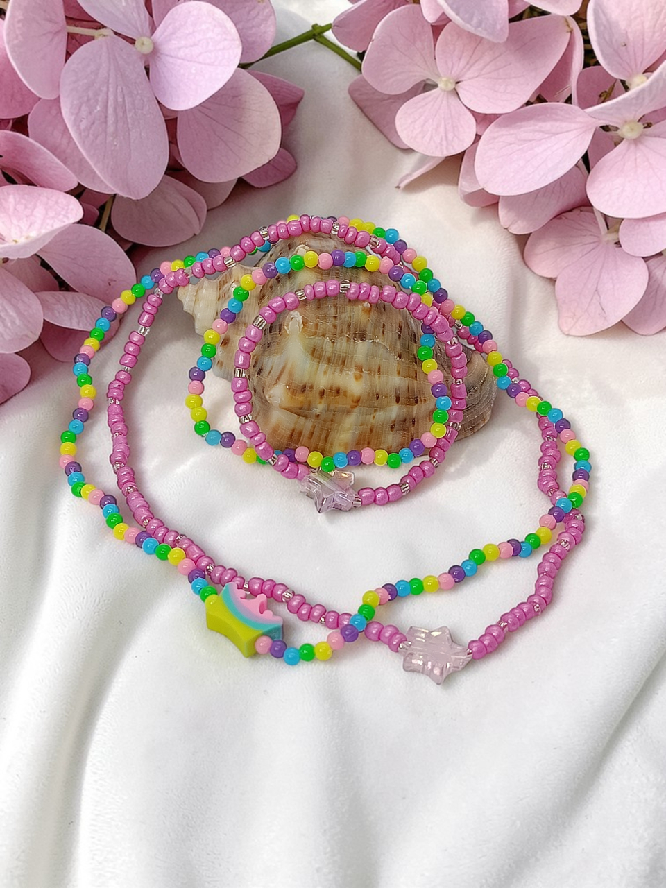 Seturi Bijuterii Copii,Mărgele Colorate - "Magia Curcubeului & Stelelor" [2]