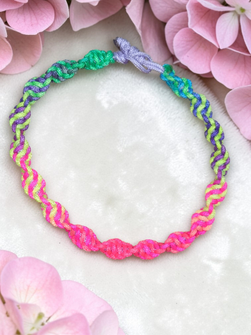 BRĂȚĂRI VELVETKIDS - Brățară Copii Din Snur Împletit – "Dansul Culorilor Împletite " Handmade