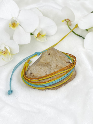 BRĂȚĂRI VELVETEENS - Brățară Reglabilă Handmade Din  Șnur Cerat