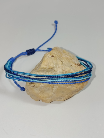 Brățară Mărțișor Handmade din Șnur Cerat Albastru [1]