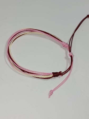 Brățară Mărțișor Șnur Cerat „Petale de Primăvară” Handmade [1]