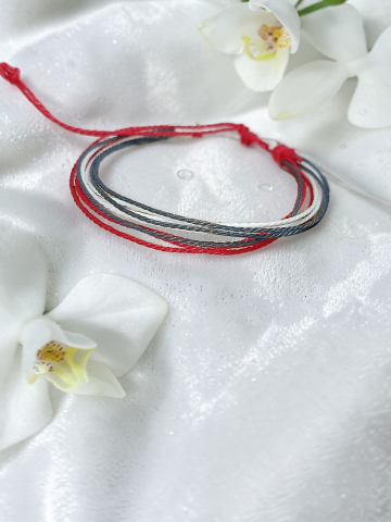 VELVET LADIES - Brățară Reglabilă Handmade Din  Șnur Cerat  – „Primăvară Delicată”