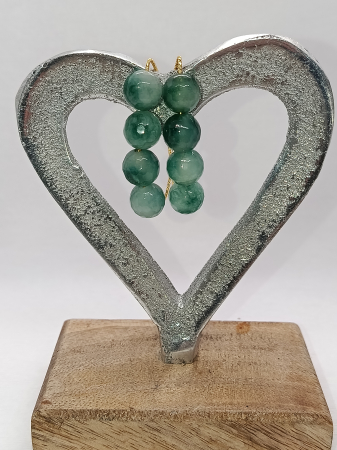 cercei handmade agat verde [2]