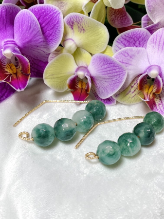 cercei handmade agat verde [1]