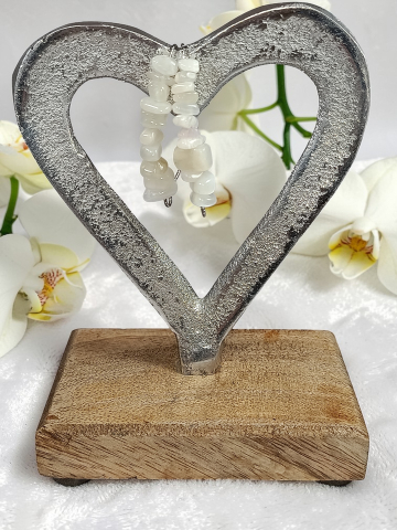 Cercei Din Inox Argintiu Cu Chipsuri Din Piatra Lunii – „Magia Lunii Argintii” [1]