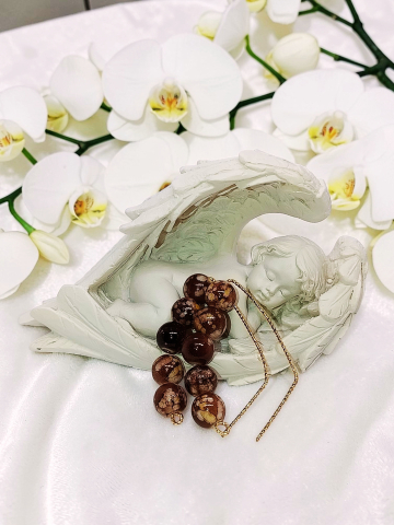 Cercei Inox Aurii Și Argintii Hipoalergenici  – "Șoapte de Toamnă" [1]