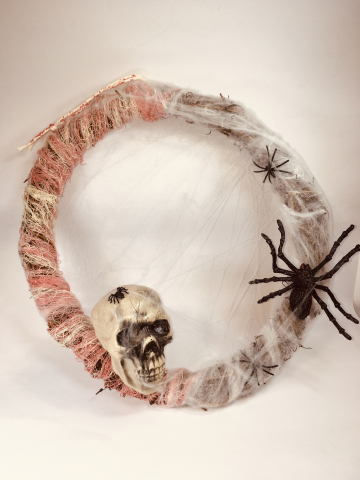 Coroniță Decorativă Halloween Gotică – Cu Craniu "Poarta către Tărâmul Umbrelor" [2]