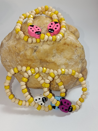 Promotie 3-5 bratari colorate de lemn [4]