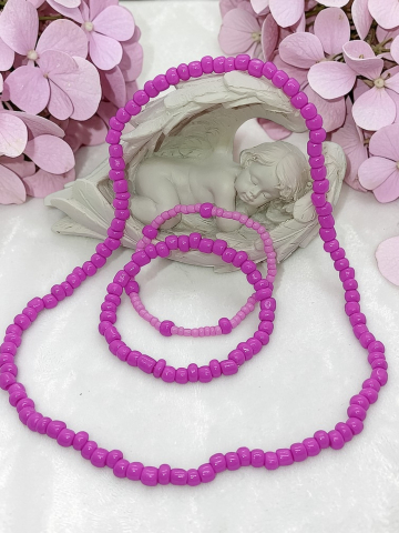 SETURI VELVETKIDS - Set bijuterii copii - "Fucsia Power"