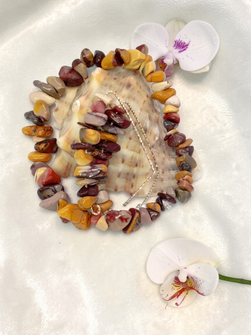 Set Hipoalergenic Piatră Mookait – Brățară Și Cercei  – „Armonia Toamnei” [1]