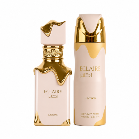 Seturi Cadou Parfumuri - Lattafa Eclaire Set Apa de Parfum 100ml + Deodorant 200ml - Parfum Oriental Dulce