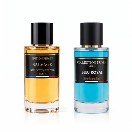 Parfumuri inspirate din Franța - Set 2 parfumuri barbati Collection Privee Salvage Bleu Royal 2x50 ml