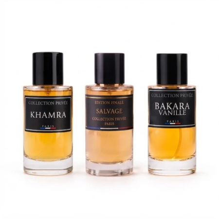 Parfumuri inspirate din Franța - Pachet Collection Privée Khamra Salvage Bakara Vanille 3 parfumuri 50 ml