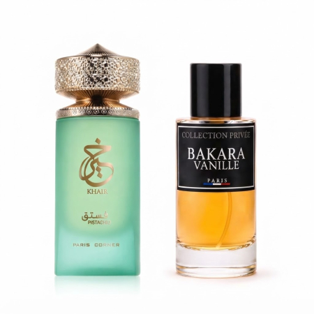 Seturi Cadou Parfumuri - Set parfum arabesc fistic Khair Pistachio si Bakara Vanille