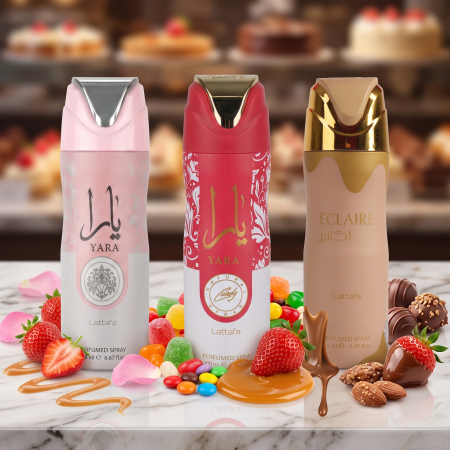 Set Lattafa deodorante femei Yara Pink Yara Candy Eclaire 200 ml [1]