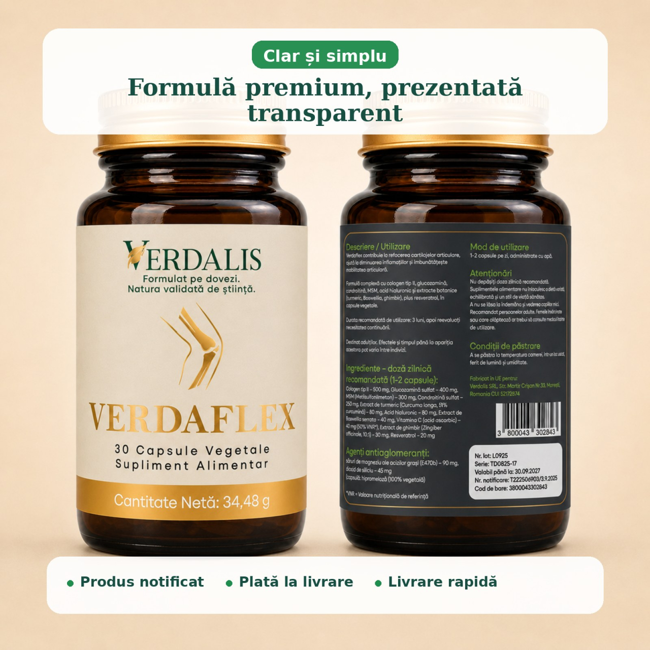 VerdaFlex 2 flacoane 60 capsule Verdalis [2]
