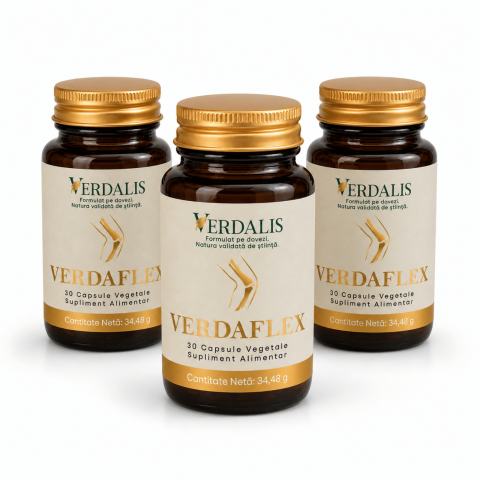 VerdaFlex - VerdaFlex 3 flacoane 90 capsule Verdalis