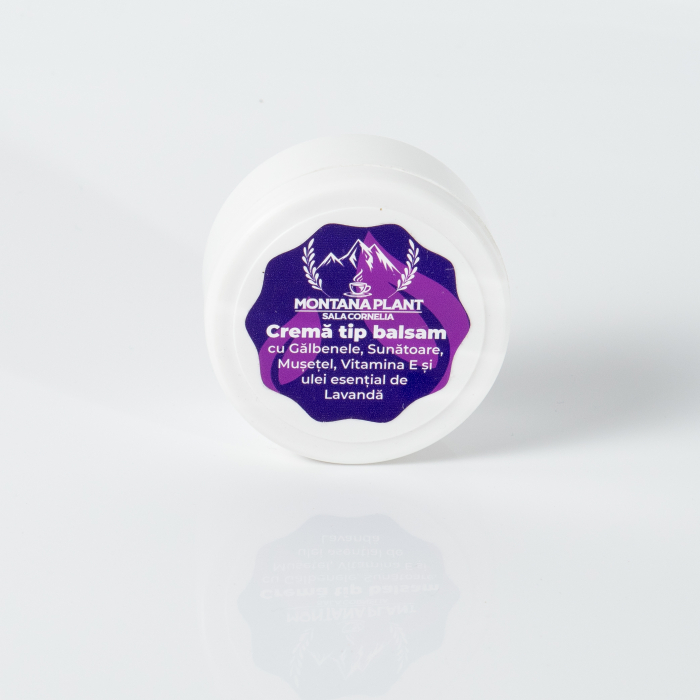 Cremă tip Balsam cu Gălbenele, Sunătoare, Mușețel, Vitamina E și Ulei de Lavandă – 100% Naturală [2]