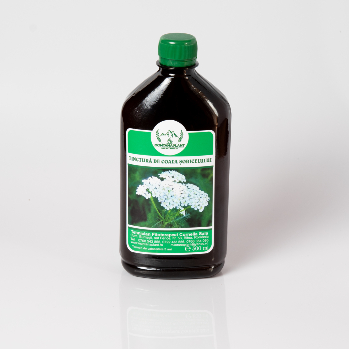 Tinctură de Coada-șoricelului 500 ml – echilibru digestiv și beneficii pentru sănătatea femeii [1]