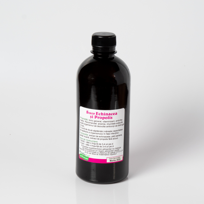 Sirop de echinaceea și propolis 500ml – pentru imunitate și răceli, Verde de Apuseni [2]
