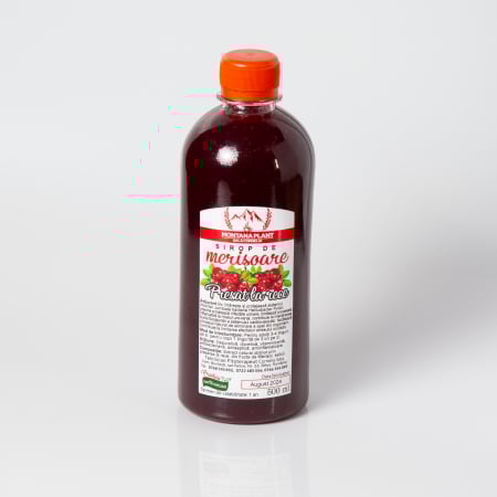 Sirop - Sirop de merișoare presat la rece – 500ml, produs natural, Verde de Apuseni