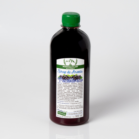 Sirop de aronia presat la rece – 500ml, antioxidant natural, produs artizanal Verde de Apuseni [1]