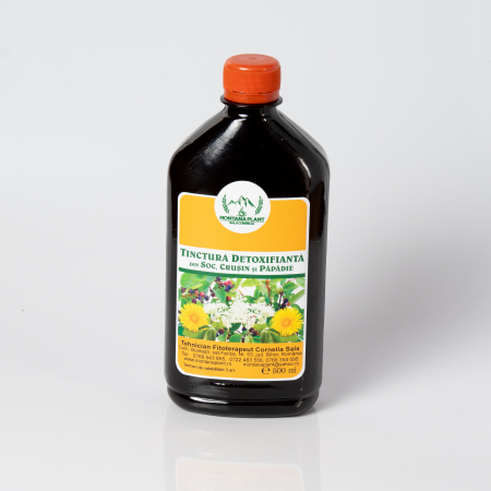 Tincturi - Tinctură detoxifiantă din soc, crușin și păpădie – 500 ml
