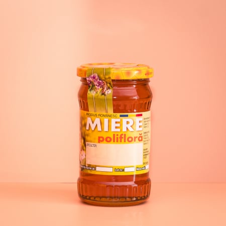 Miere de Albina 100% Naturala - Miere Polifloră Naturală din Apuseni – Borcan 400g/1kg