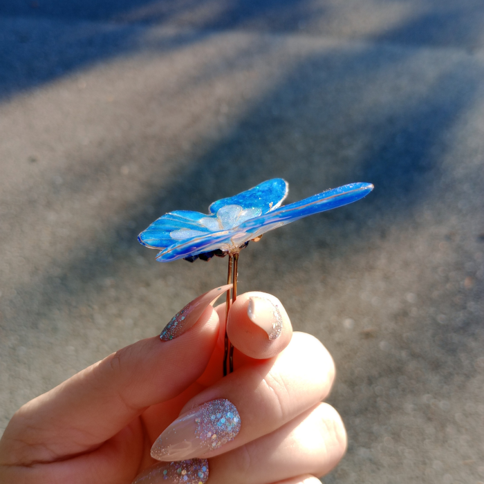 Ac de păr fluture albastru UNICAT [11]
