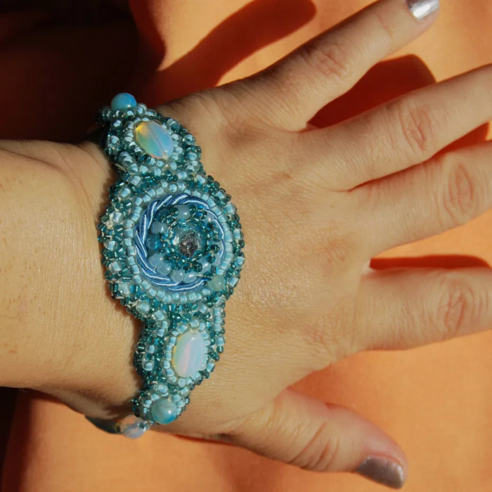 Bratara albastra statement Blue Sky [6]