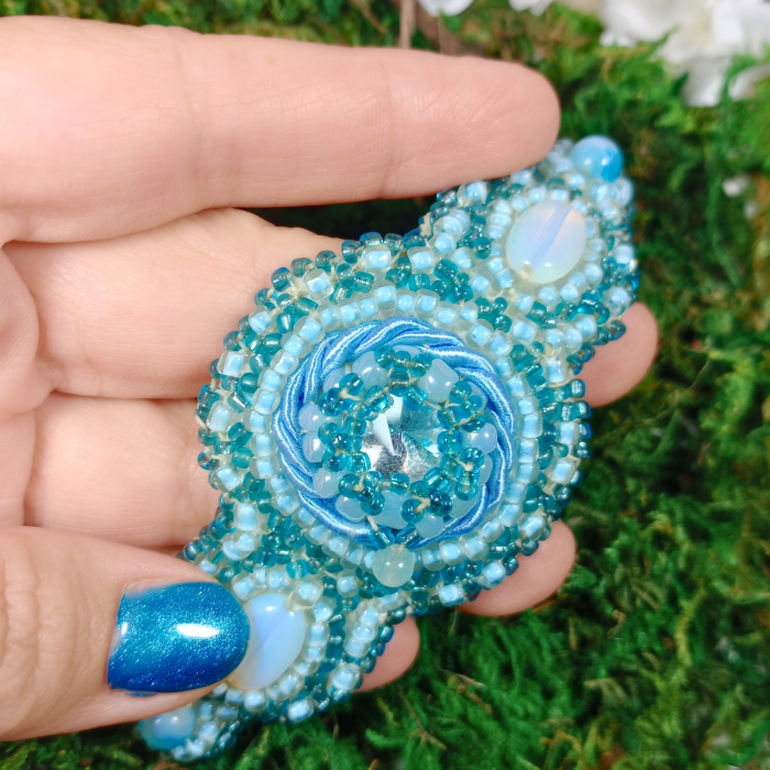 Bratara albastra statement Blue Sky [3]