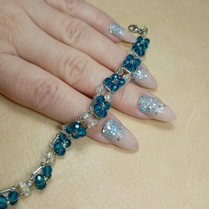 Brățară cristale albastre [5]