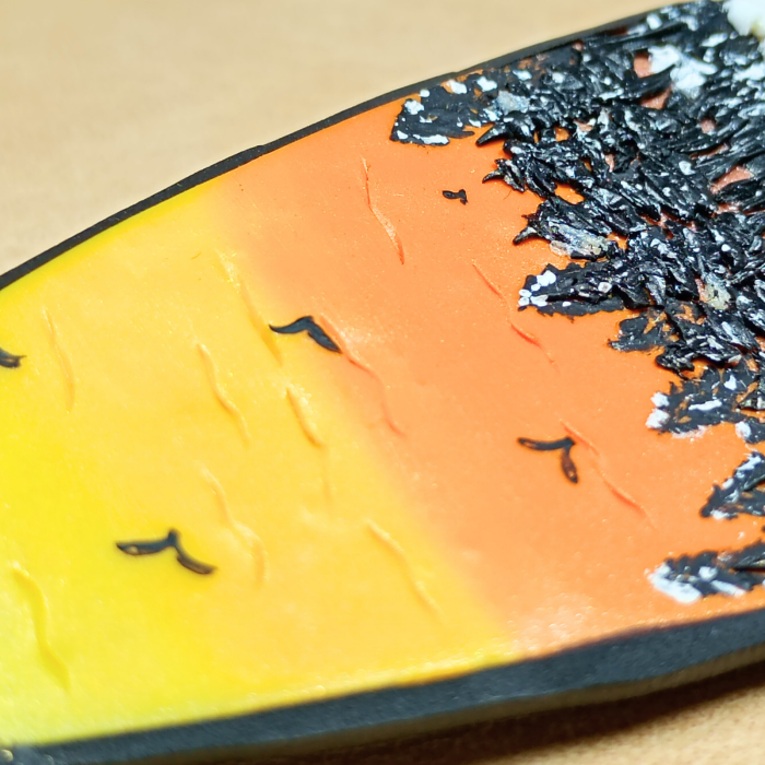 Brosa peisaj de iarna - artă purtabilă [5]